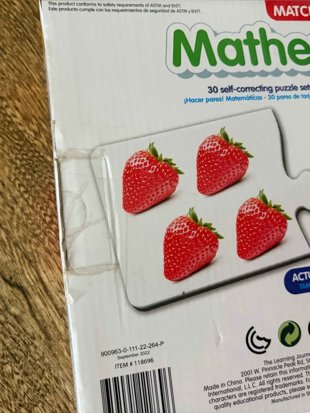 Learning resources math puzzle for toddlers age 3-6 adding subtracting counting